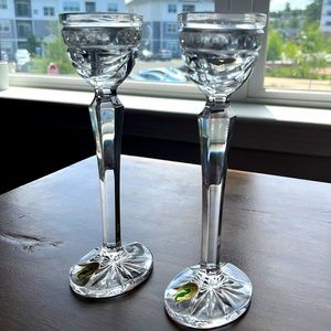 Waterford Crystal Set of 2 Candle Holders